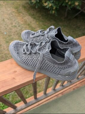 NOBULL Heathered Gray Knit Athletic Shoes